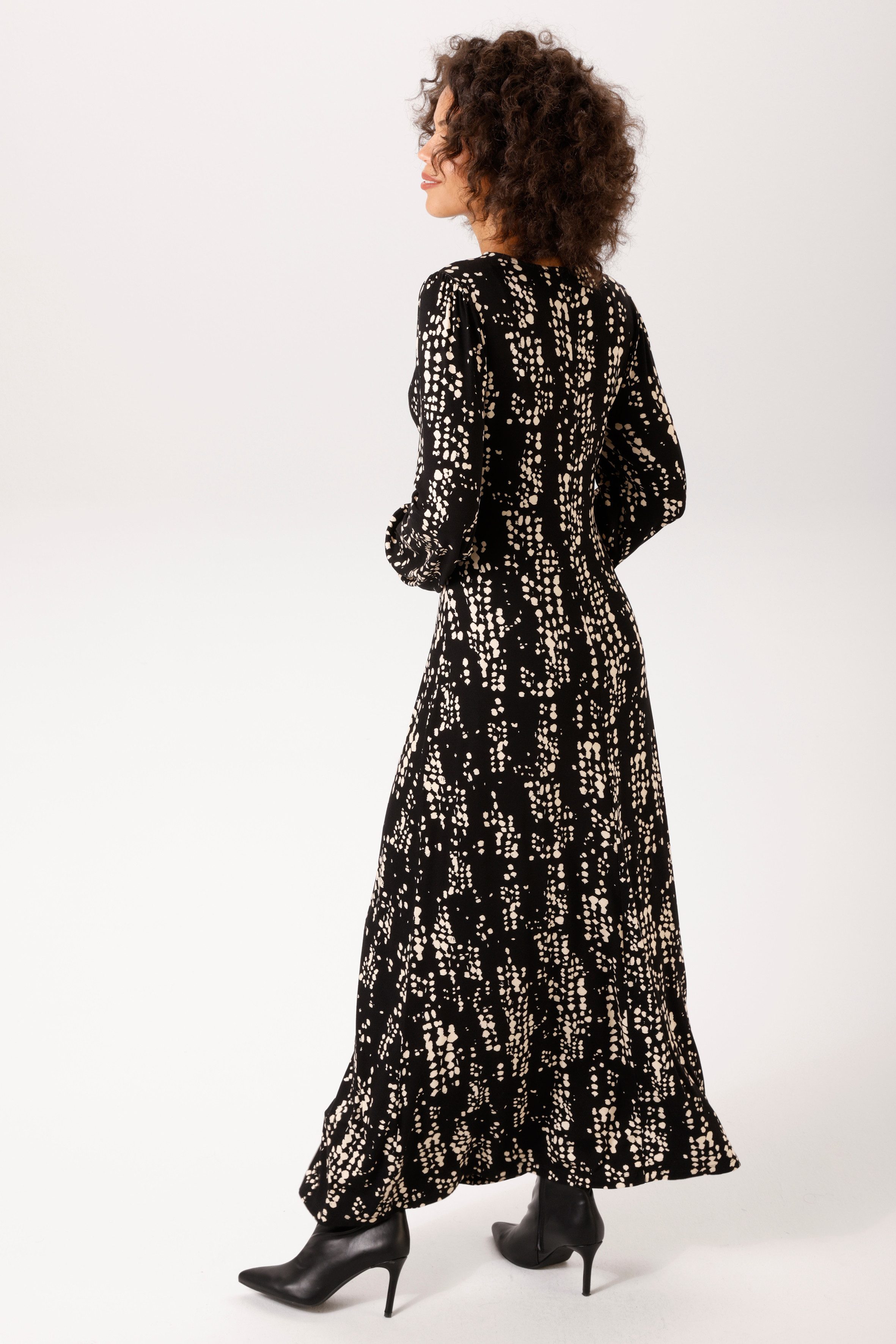 Aniston CASUAL Maxikleid mit raffiniertem Knoten am Dekolleté - NEUE KOLLEKTION