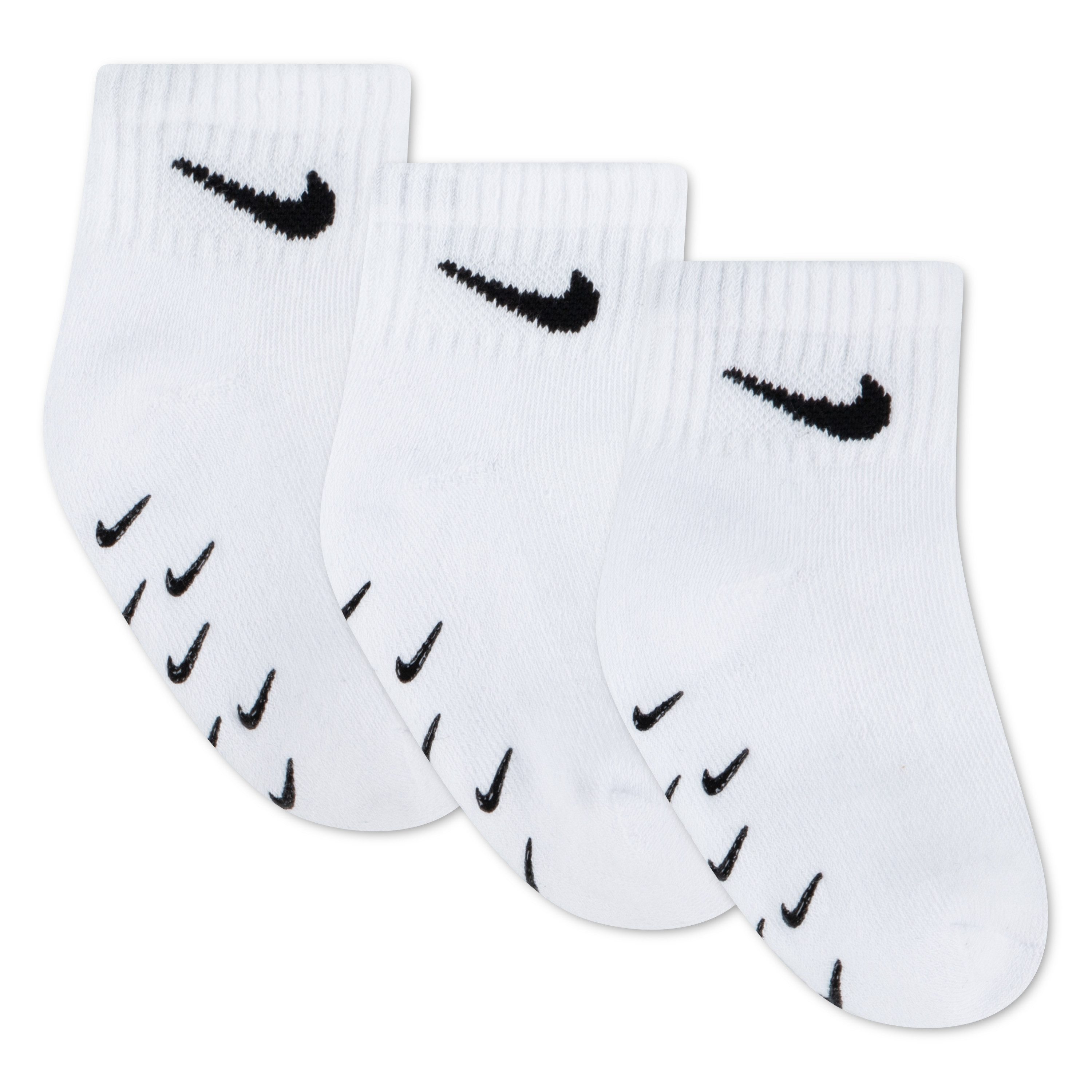 Nike Sportswear Socken NHN 3PK INF/TODD GRIPPER QTR S (3-Paar) für Babys, dreierpack, mit Elasthan-Anteil