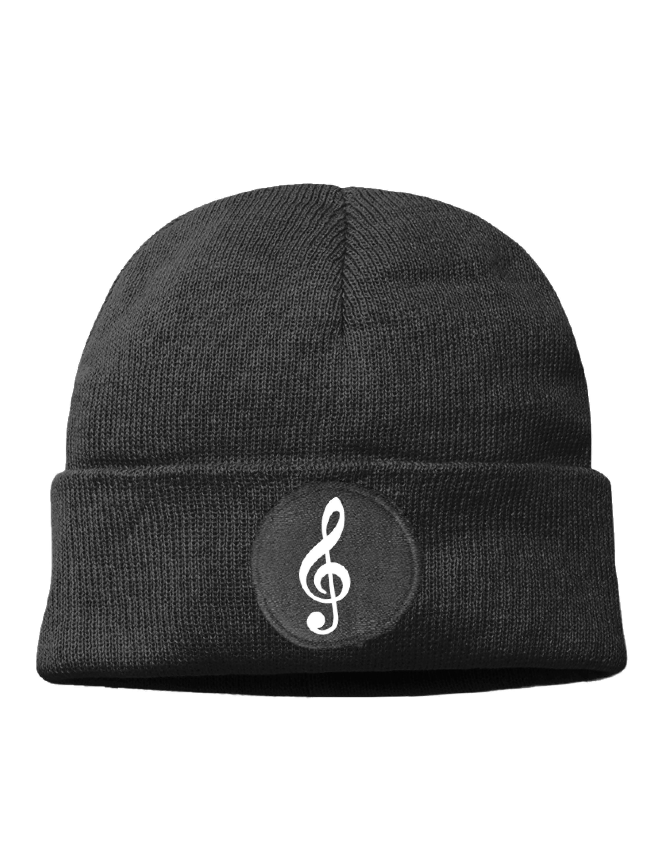 Youth Designz Beanie Notenschlüssel unisex Beanie Mütze mit trendigem Motiv