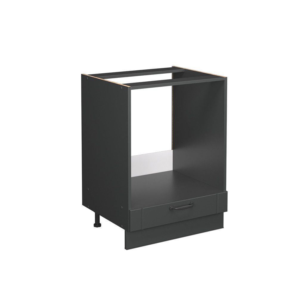 Vicco Herdumbauschrank Fame-Line, Dunkelgrau/Anthrazit, 60 cm ohne Arbeitsp günstig online kaufen