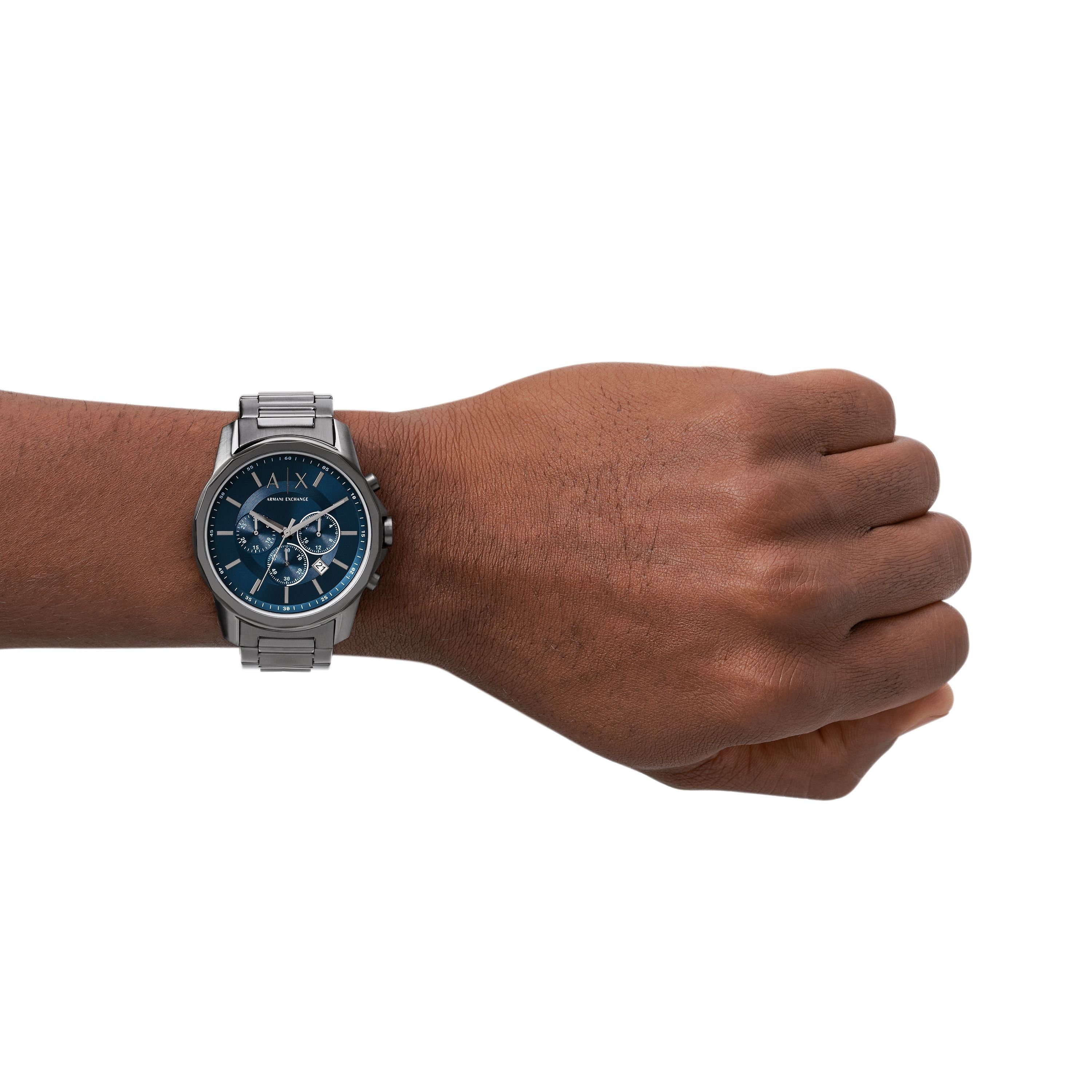 ARMANI EXCHANGE Quarzuhr The Grey Classic Chronograph Edelstahl