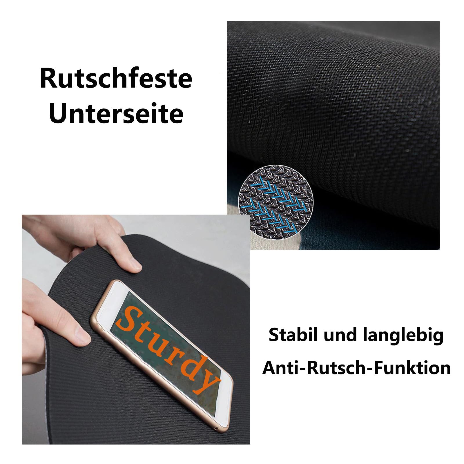 FOUORTUNATE-BEE Abtropfmatte Saugfähige Unterlage für Kaffeemaschine Abtropfmatte für Geschirr, rutschfeste Gummisohle Saugstarke Trockenmatte für Küche Spüle 4 – Bild 5 von 5