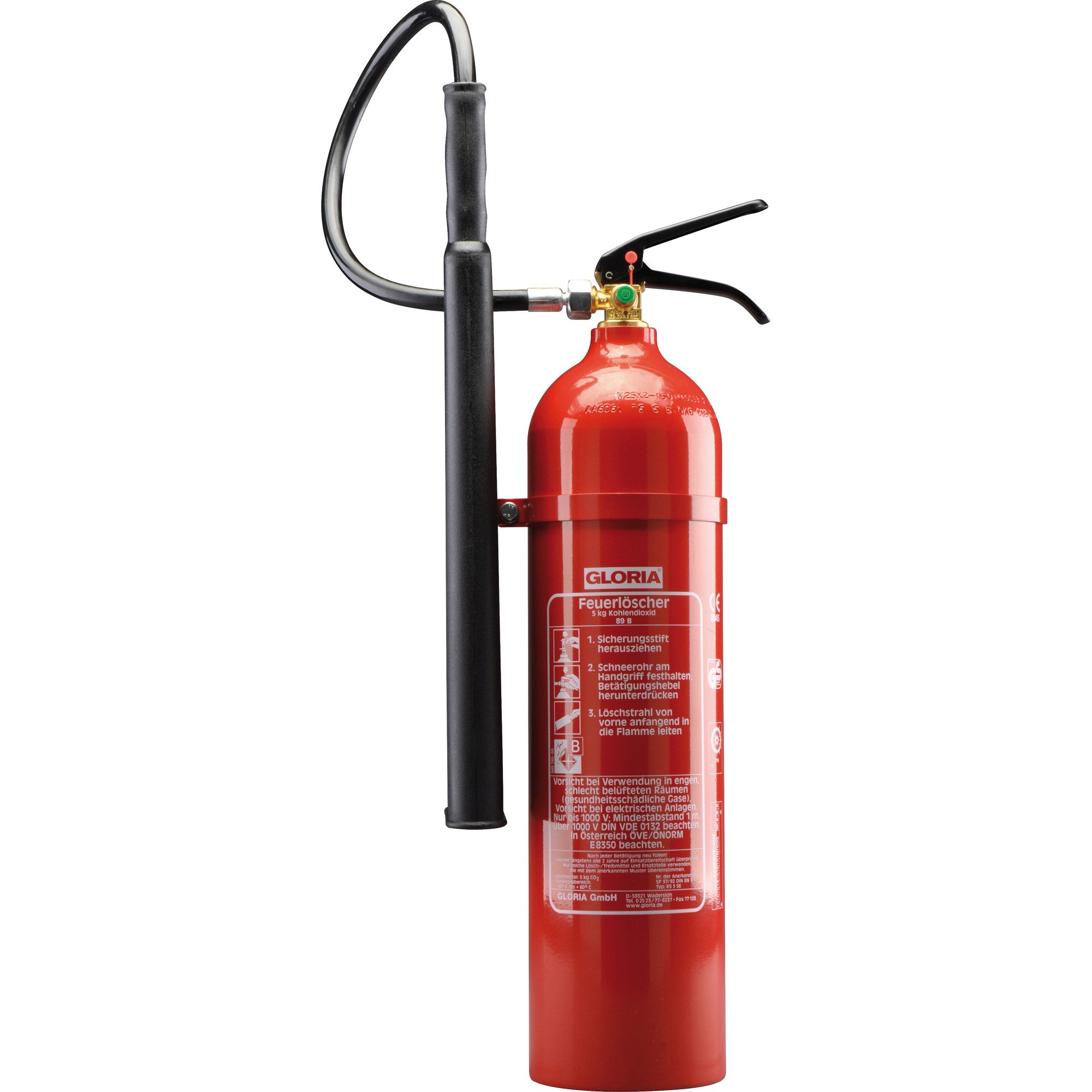 Gloria Kettenschloss Handfeuerlöscher KS 5 SE 1821.0000 Brandklasse 89 B