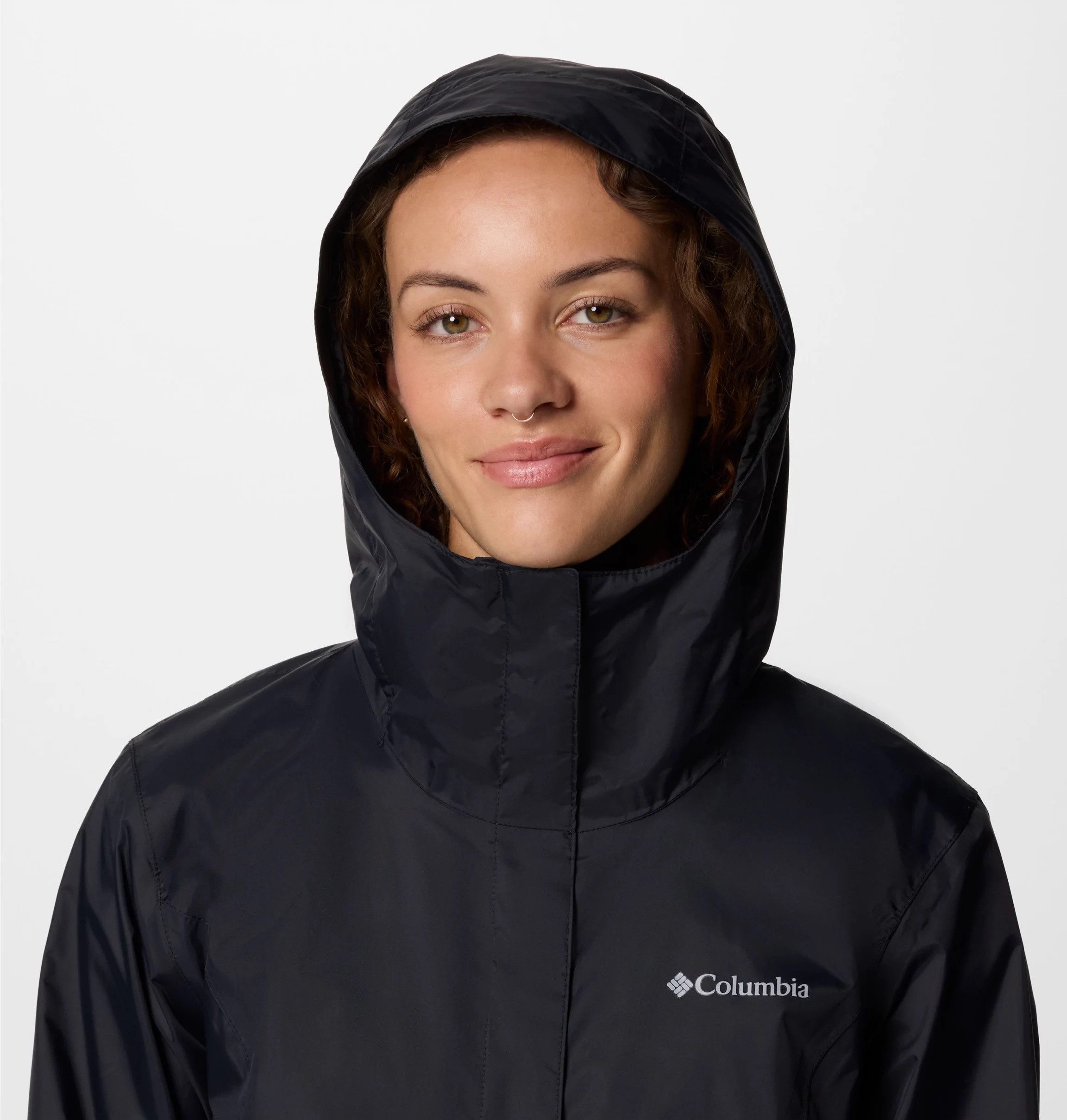 Columbia Regenjacke Arcadia II Jacket wasserdicht, winddicht, mit Reißverschluss, aus Nylon und Polyester – Bild 5 von 5