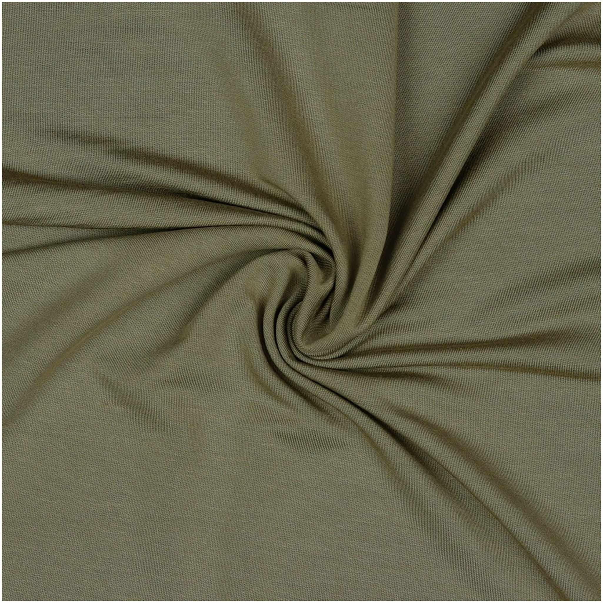maDDma Stoff 0,5m Modalsweat-Stoff Meterware Modalstoff Sweatstoff Farbwahl, beige