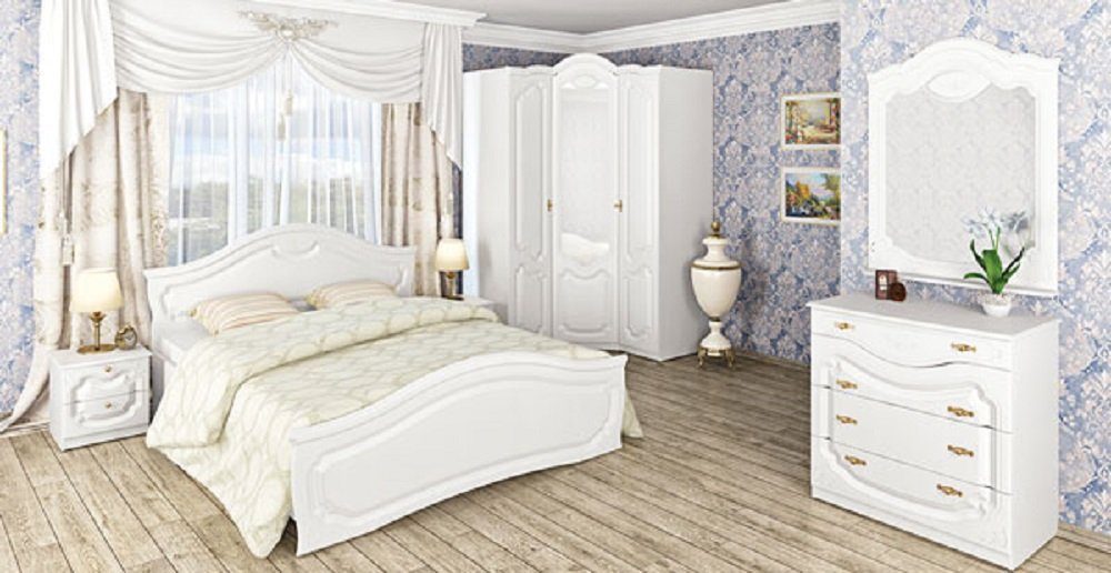 Feldmann-Wohnen Bett ORCHIDEA, Doppelbett mit Lattenrahmen