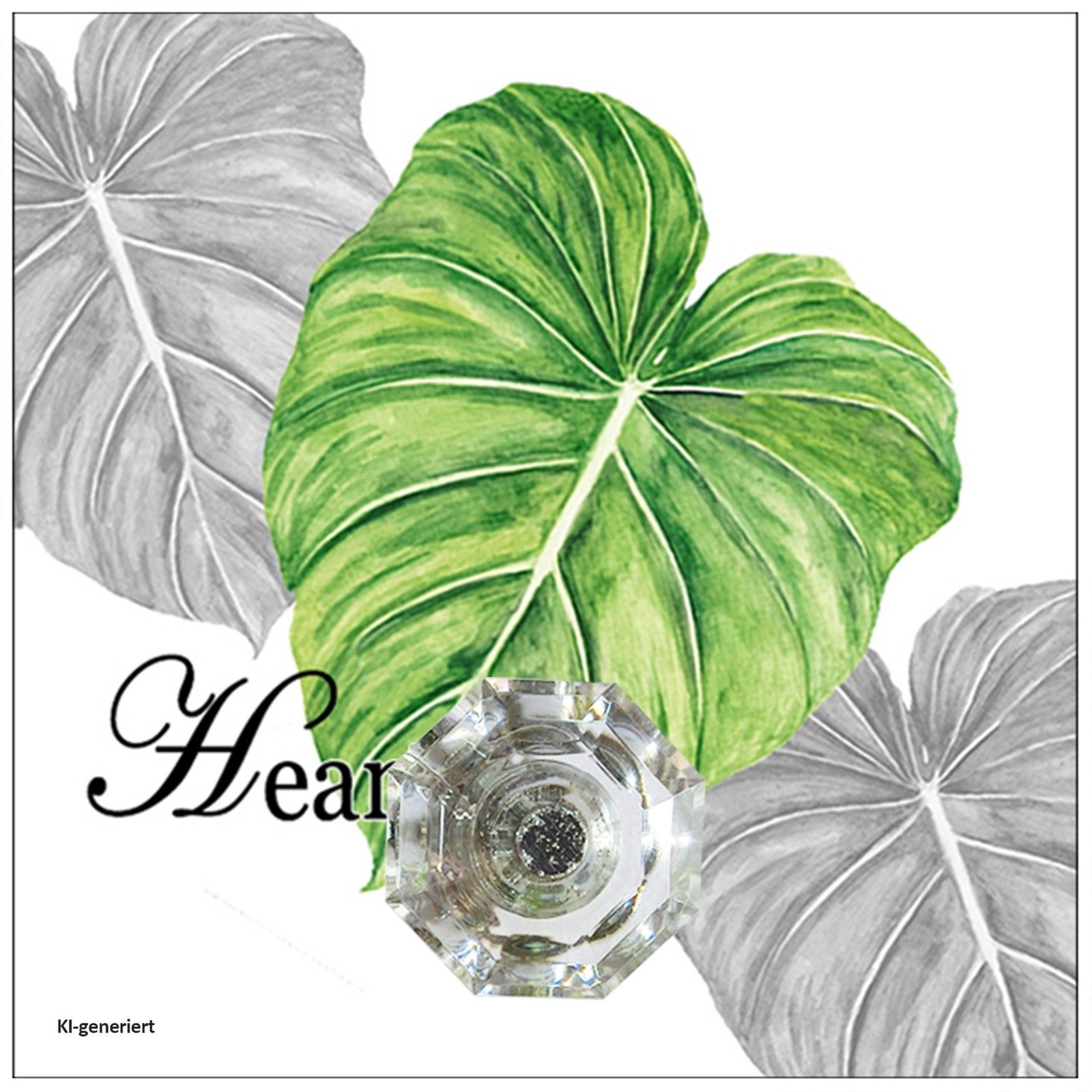 HTI-Line Wandhaken Wandhaken 4er-Set Leaf, Bad, Küche, Flur, (Set, 4-St., 4x Wandhaken), Garderobenhaken Kleiderhaken