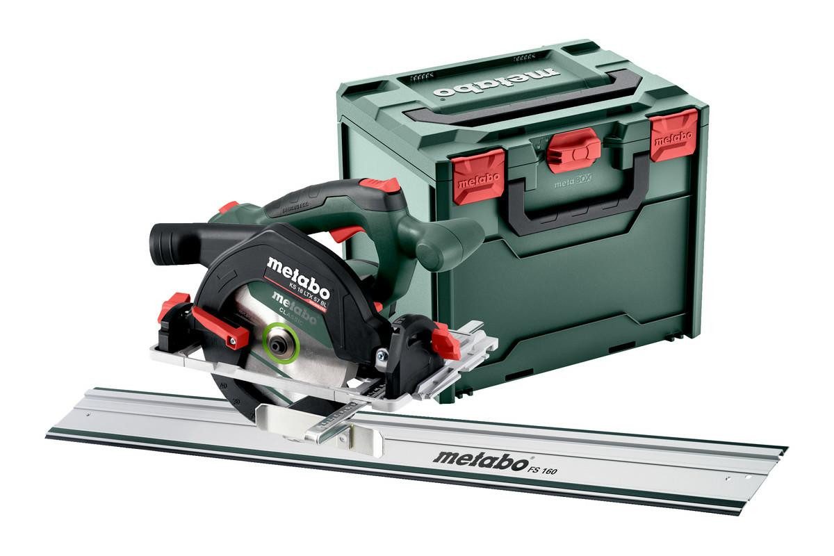 metabo Akku-Handkreissäge METABO Akku-Handkreissäge KS 18 LTX 57 BL 18V mit 165 mm Sägeblatt