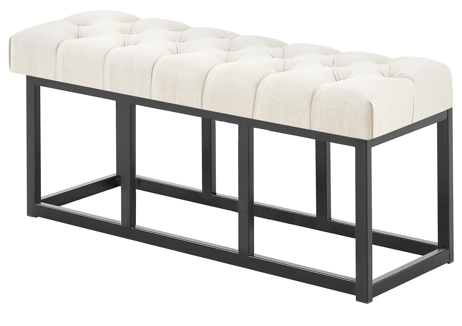 CLP Sitzbank Amun (1er), mit Stoff-Bezug und schwarzem Metall-Gestell