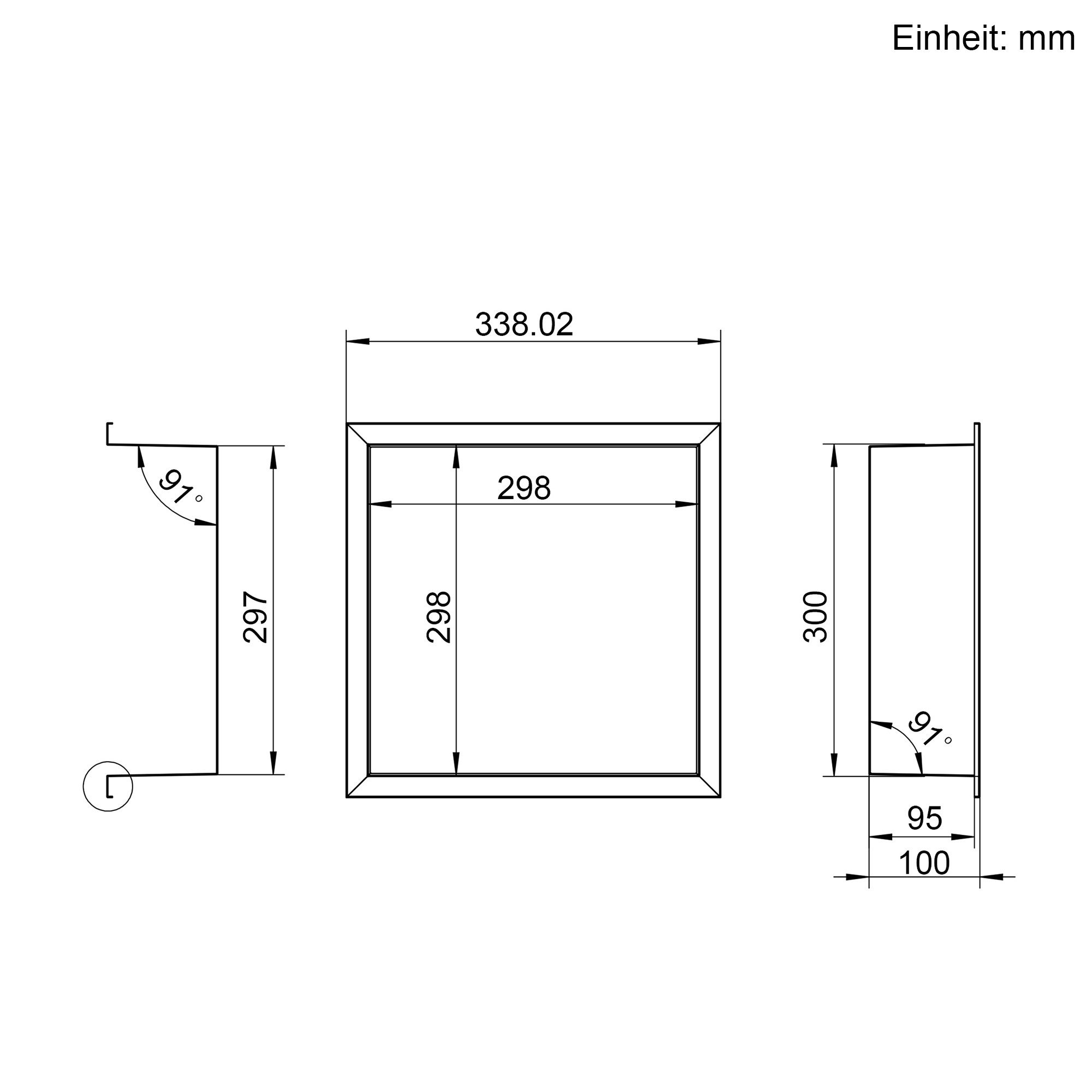 SONNI Duschwand DIY Wandnische,Badezimmer/Küche/Wohnzimmer verfügbar,In die Wand