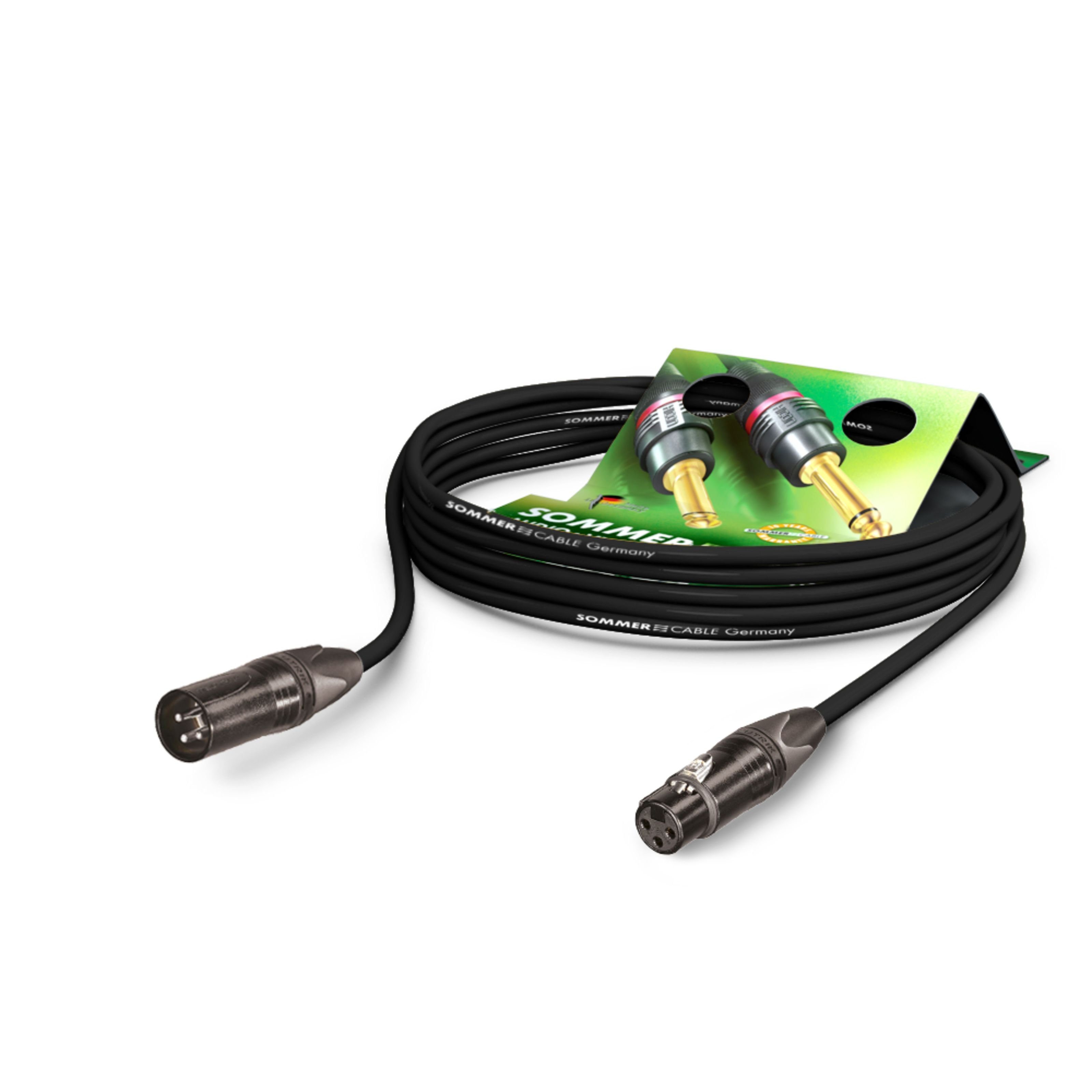 Sommer Cable Spielzeug-Musikinstrument, SG0Q-2000-SW Mikrofonkabel 20 m schwarz - Mikrofonkabel