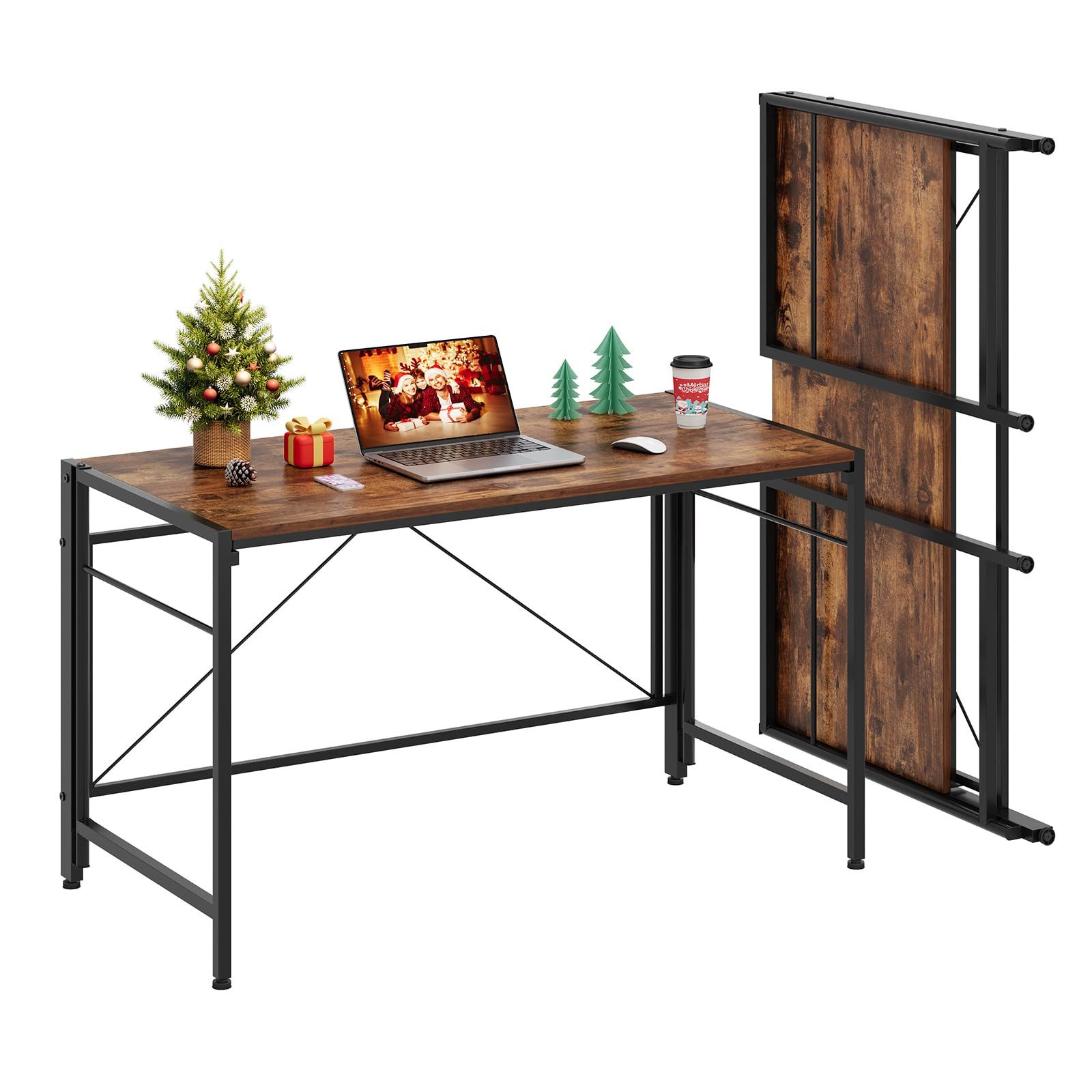 NAIMP Klapptisch Klappschreibtisch Faltbar Tisch Computertisch Platzsparend günstig online kaufen