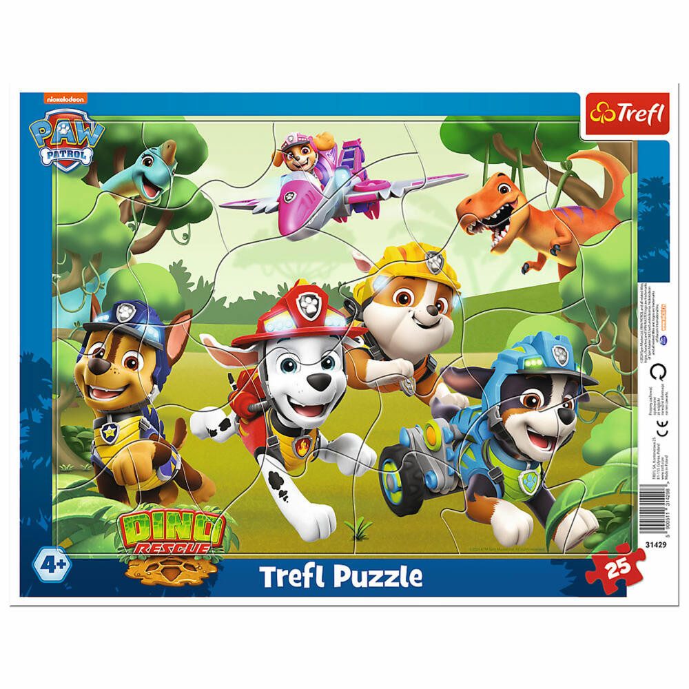 Trefl Puzzle Paw Patrol, 25 Teile, 25 Puzzleteile