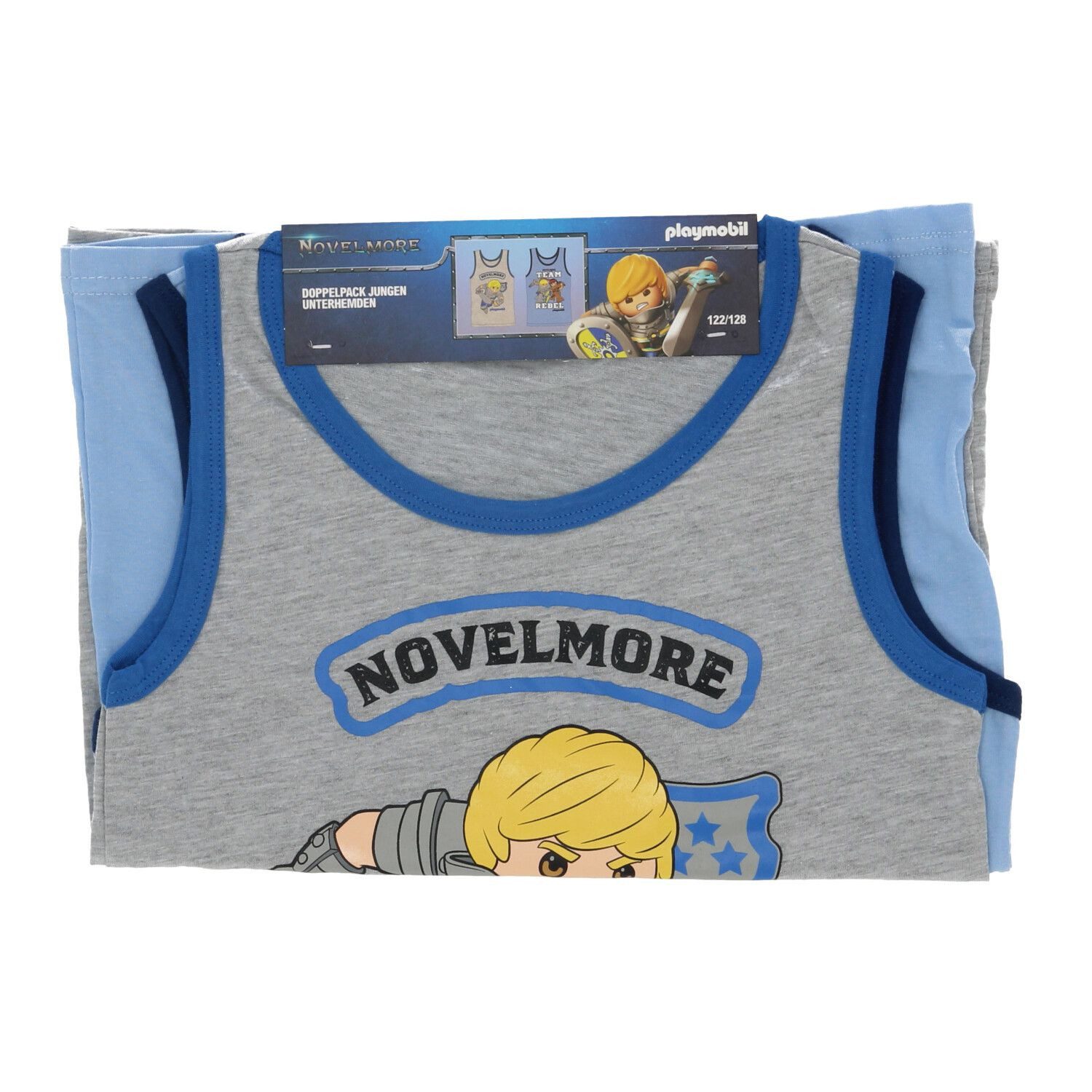 Playmobil Kidswear Unterhemd Playmobil 2er Pack Unterhemd Shirt aus 100% Baumwolle für Jungs (2-St) – Bild 2 von 3