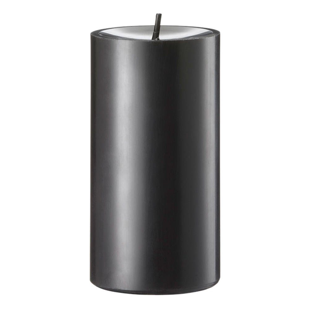 Engels Kerzen Stumpenkerze Gegossen Schwarz H 15 cm