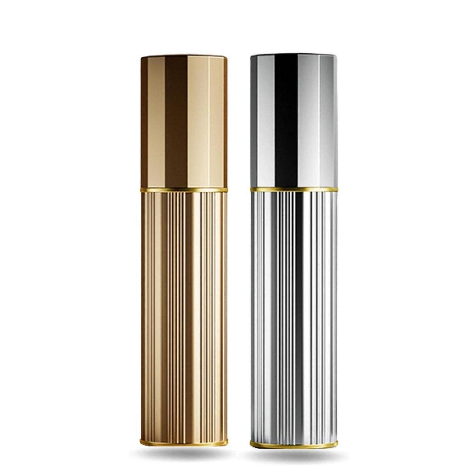 LuxusKollektion Parfümzerstäuber Parfümzerstäuber Nachfüllbar Mini Reise 5ml Gold/Silber