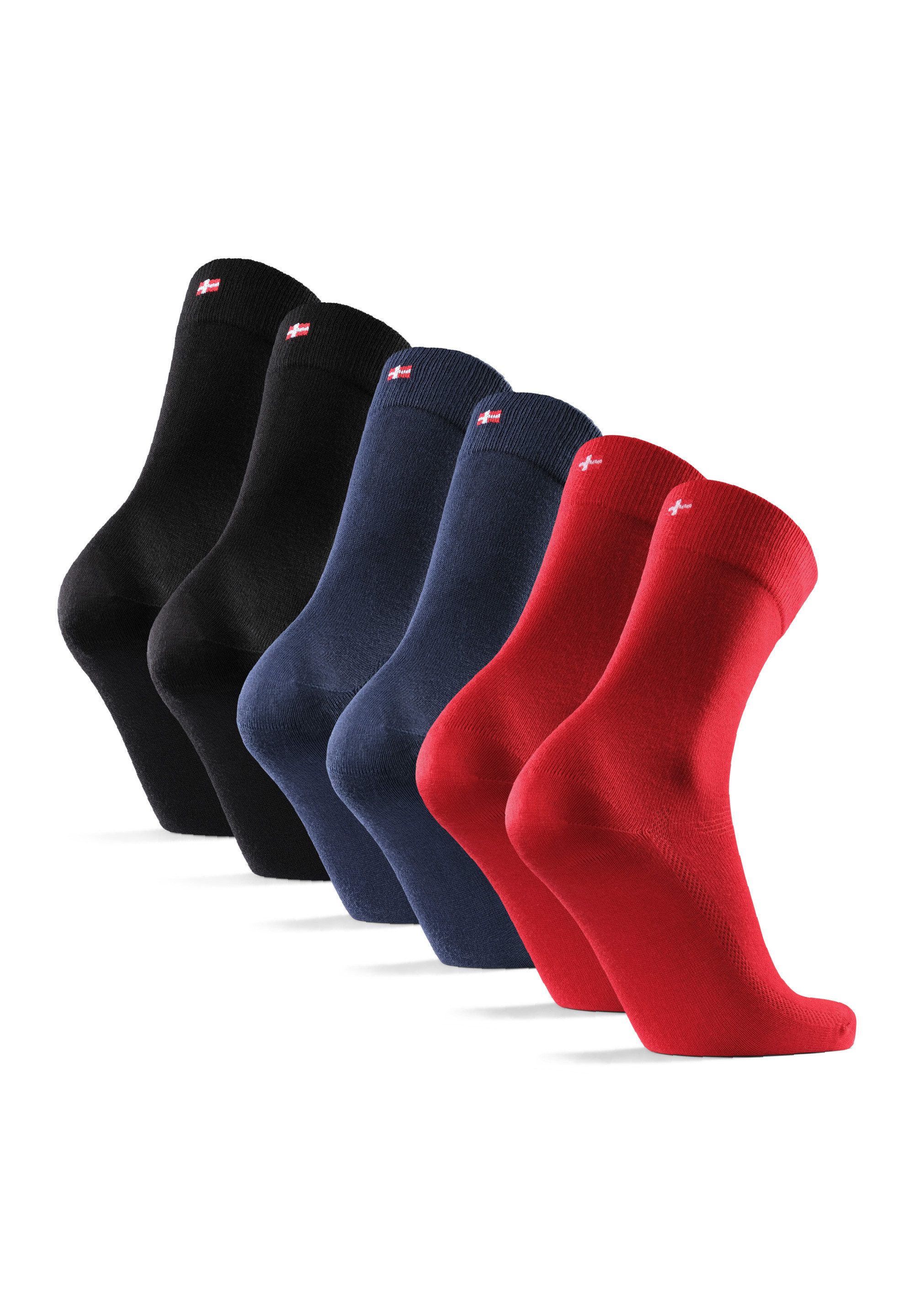 DANISH ENDURANCE Basicsocken Bamboo Dress (Packung, 3-Paar) Ultraweicher Komfort, für Herren & Damen