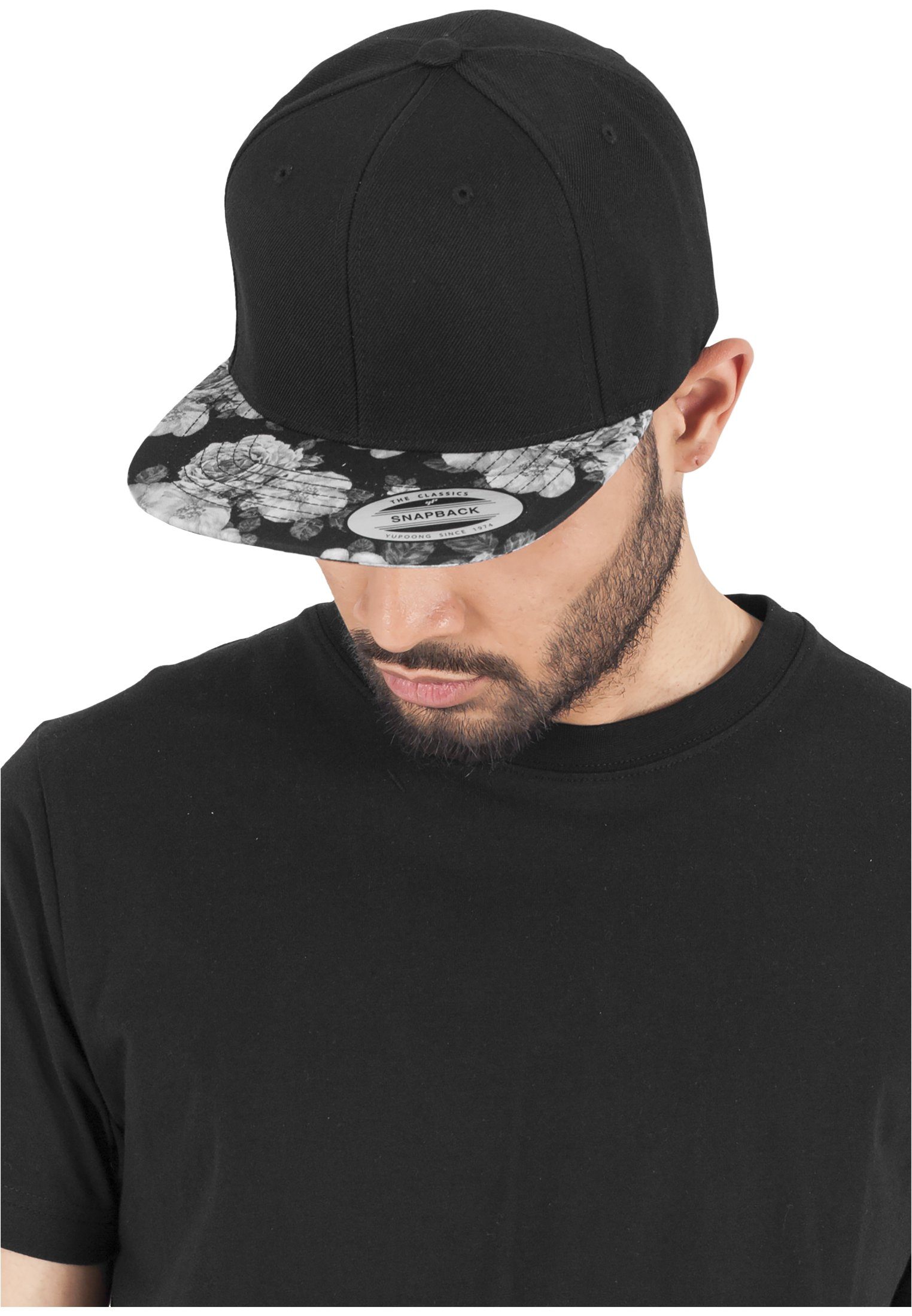 black/grey Cap Roses Snapback Flexfit Snapback Flex