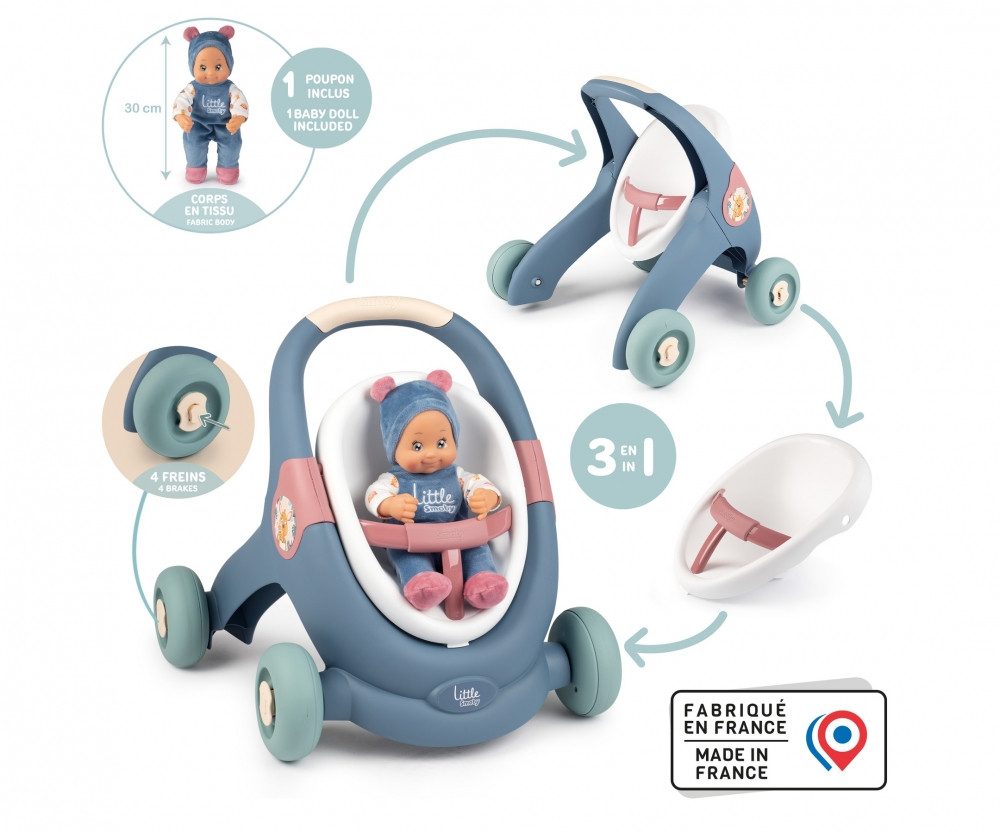 Smoby Wellenrutsche Smoby LS 3-in1 Lauflernwagen günstig online kaufen