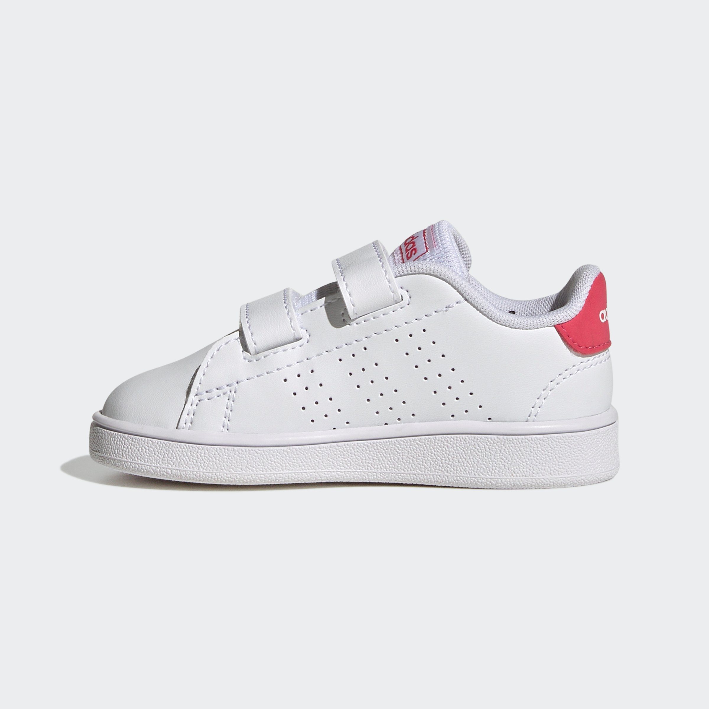 Pink White Black Core Spuren adidas Sneaker auf ADVANTAGE HOOK-AND-LOOP Smith Real Design / Stan / TWO LIFESTYLE des Cloud den COURT Sportswear adidas