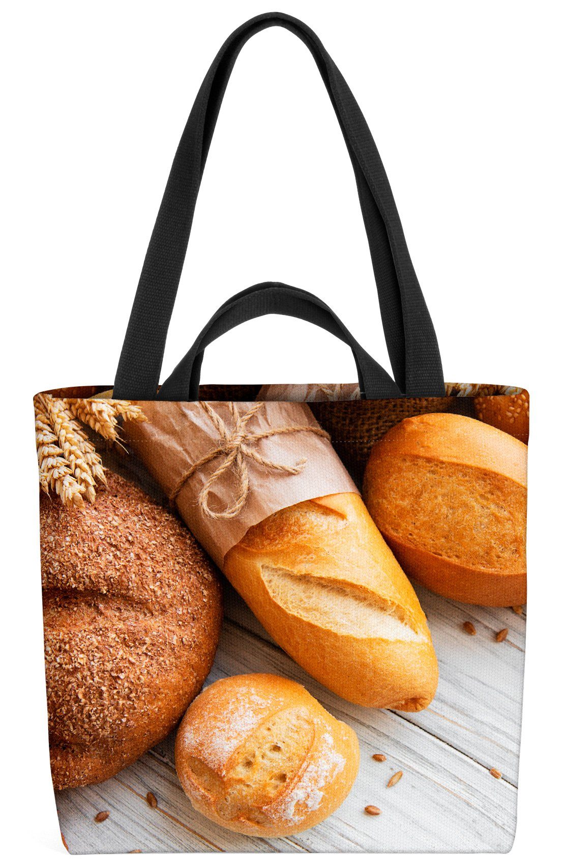 VOID Henkeltasche (1-tlg), Brot Frühstück Küche Brot Frühstück Küche Backen Semmel Bäcker Bäcker