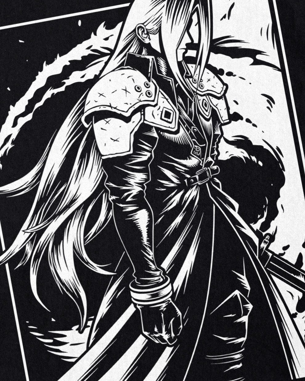 style3 T-Shirt Black Coart Villain final fantasy VII rebirth remake günstig online kaufen