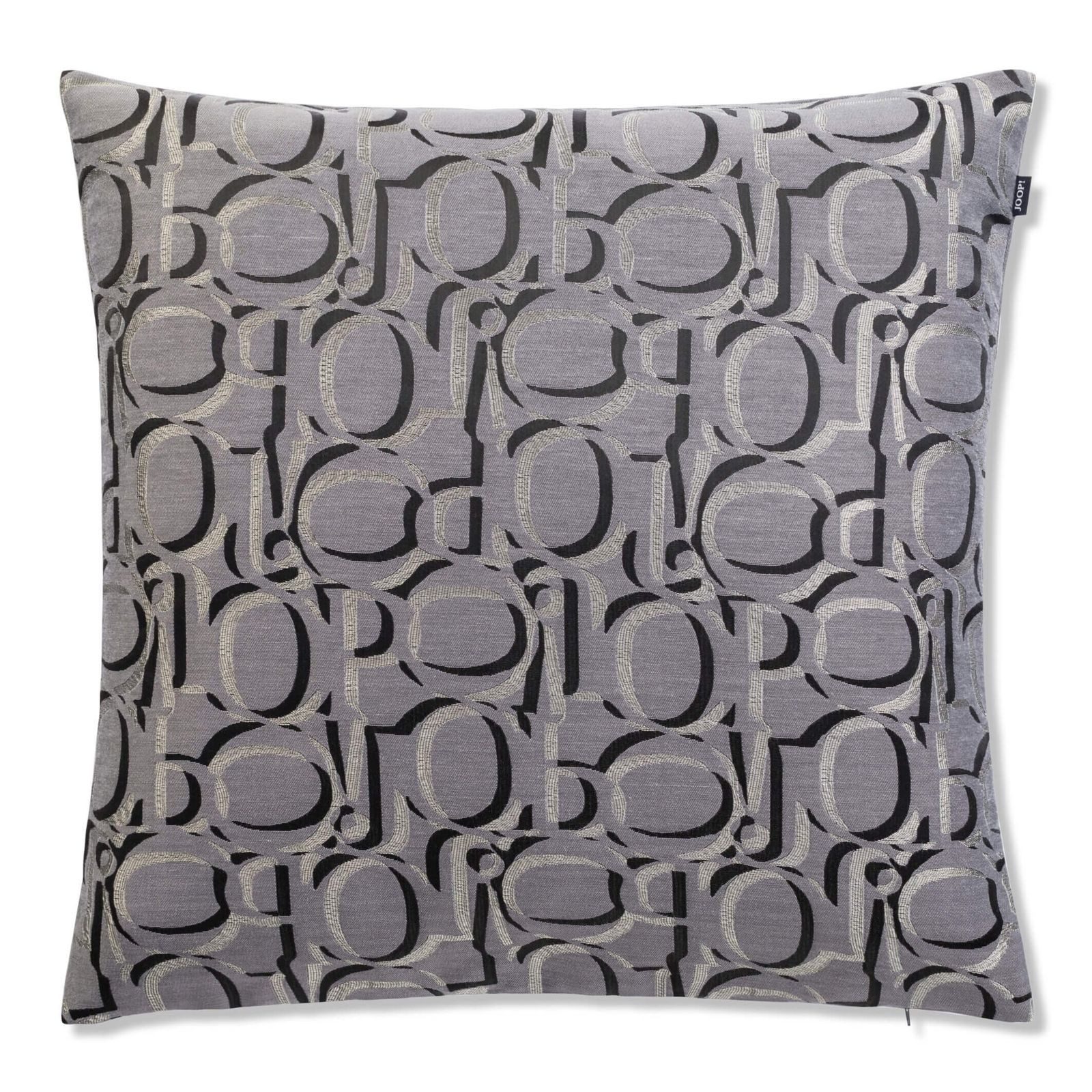 JOOP! Dekokissen Kissenhülle Ornament 70787 Anthrazit, Joop!-Buchstaben, Wendeoptik