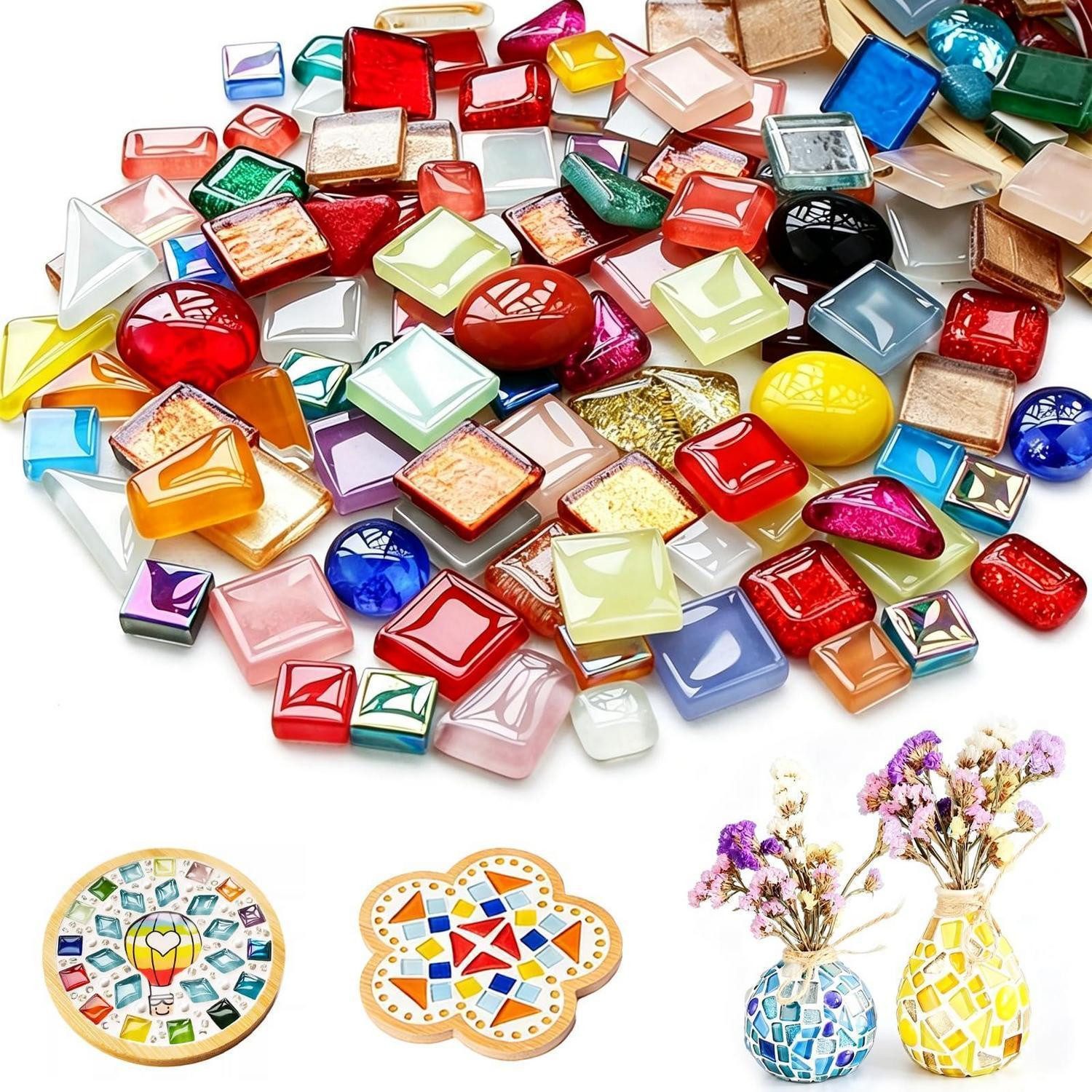 LuxusKollektion Kreativset Mosaiksteine Bastelset 1-3cmMehrfarbig