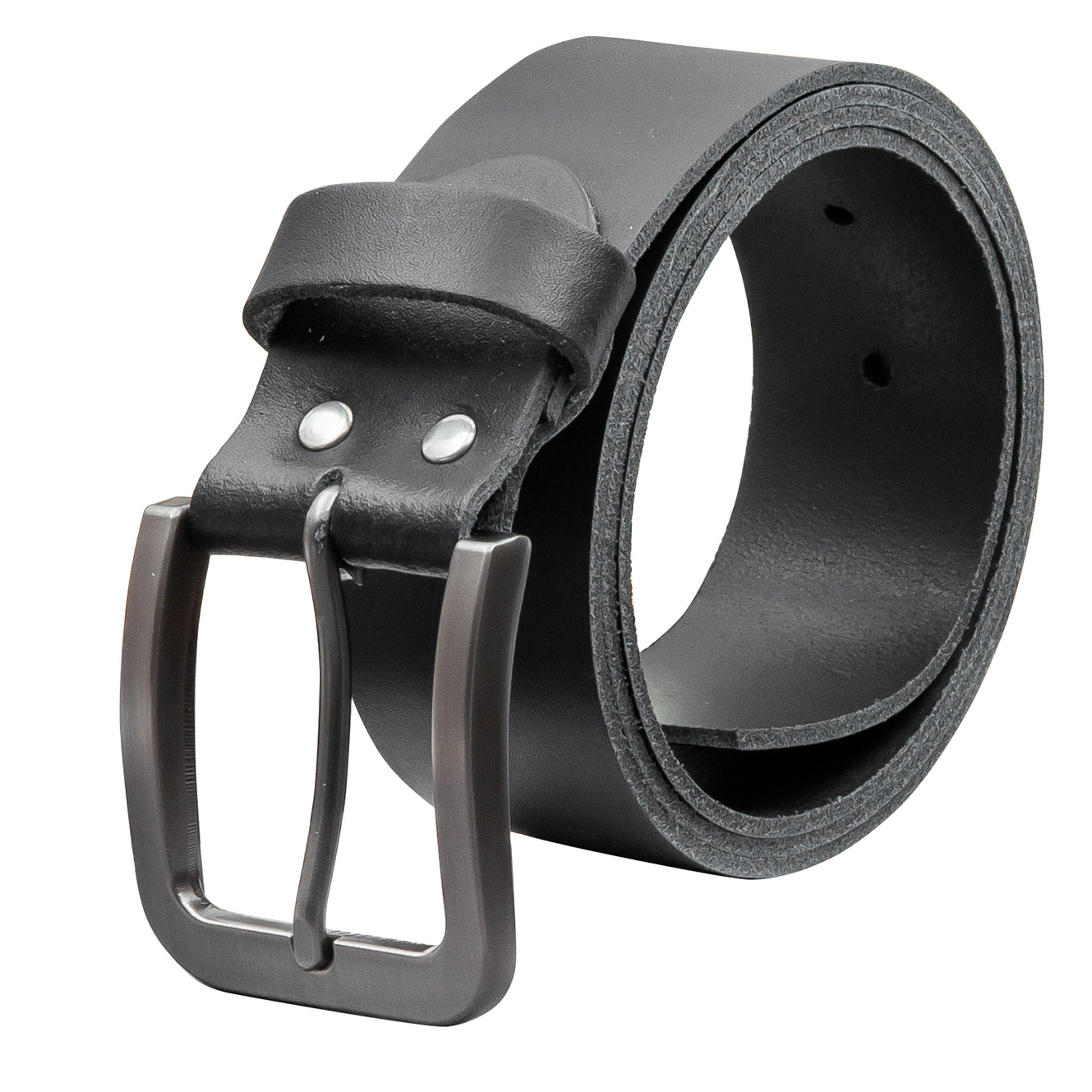 COLOGNEBELT Ledergürtel OM520-SL-Schwarz MADE IN GERMANY, Schwarz Kürzbar, günstig online kaufen