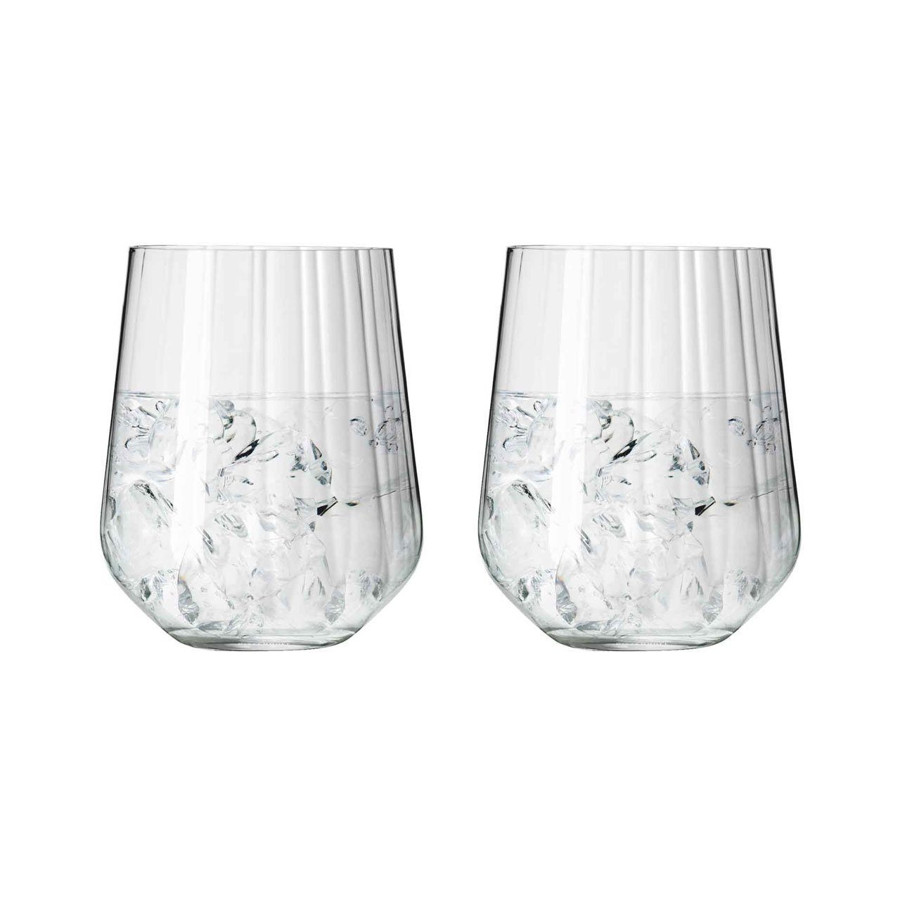 Kristallglas Sternschliff Tumbler Dekomiro 4er, Tumbler-Glas Dekomiro Ritzenhoff Gin
