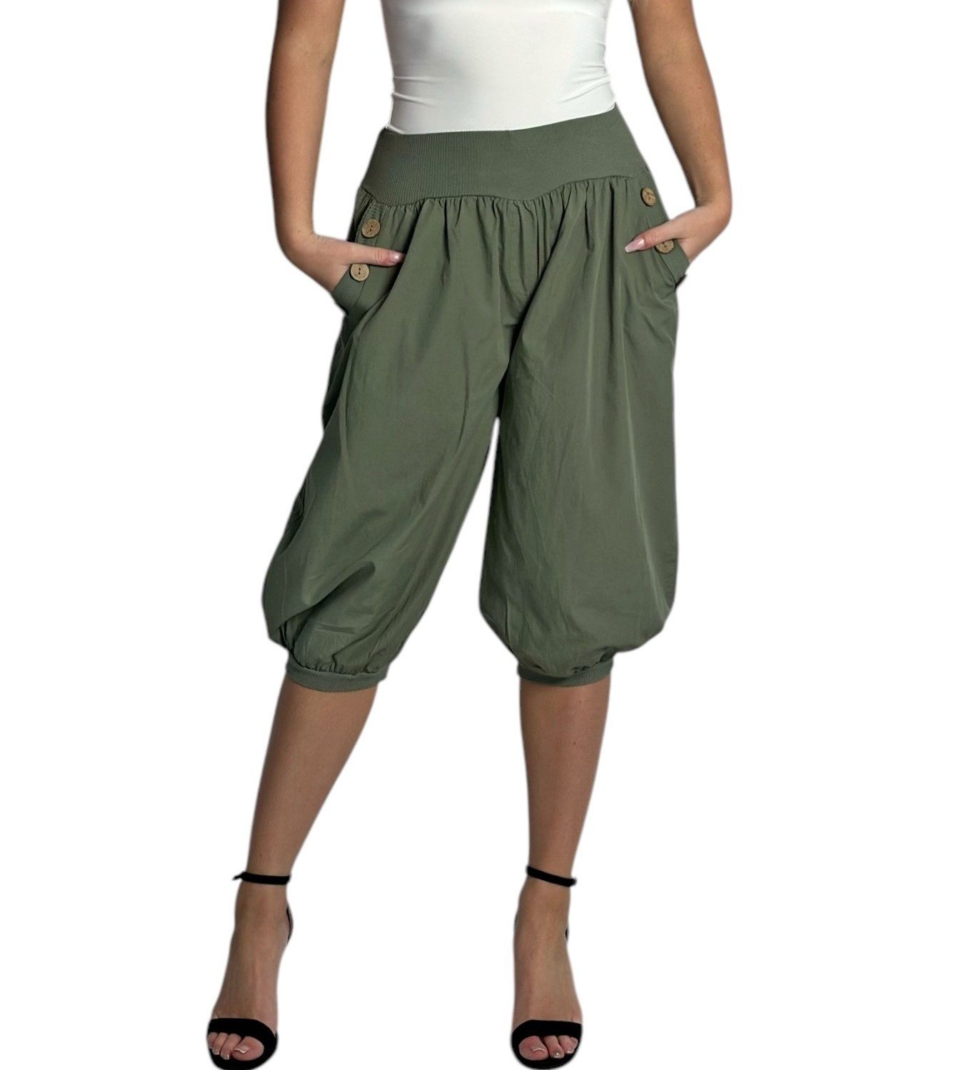 Mississhop Caprihose Damen Capri Hose Haremhose günstig online kaufen