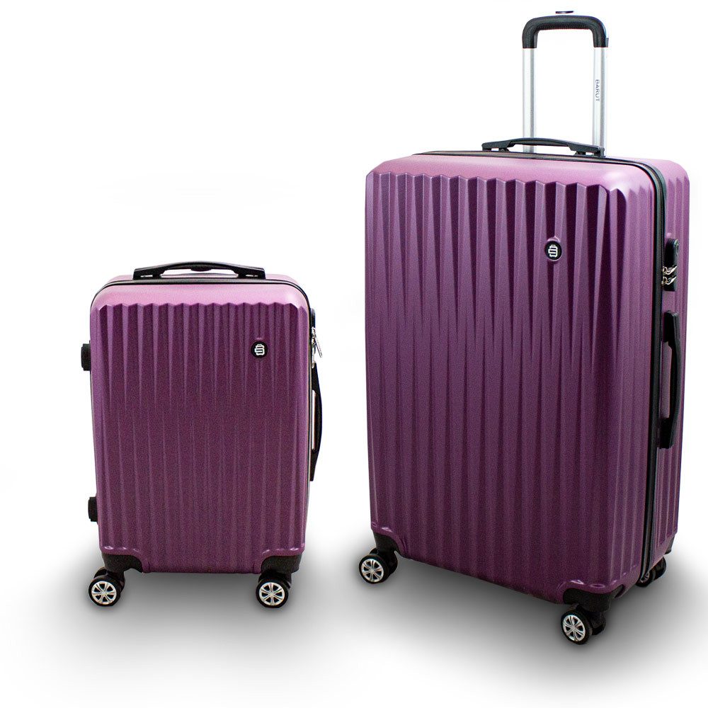 Barut Trolleyset Barut Reisekofferset 2-teilig M + XL Modell General Lila, 4 Rollen, (Set, 2 tlg., MS-17281)