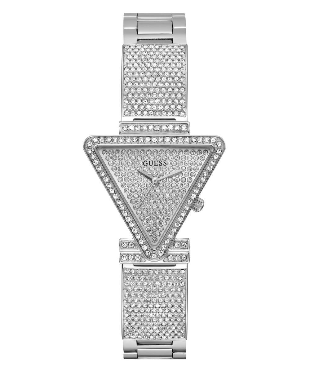 Guess Damen Uhr GW0914L1 – Edelstahl-Armband, 30 Mm Gehäuse, Wasserdicht 3 Bar, Mit Zirkonia