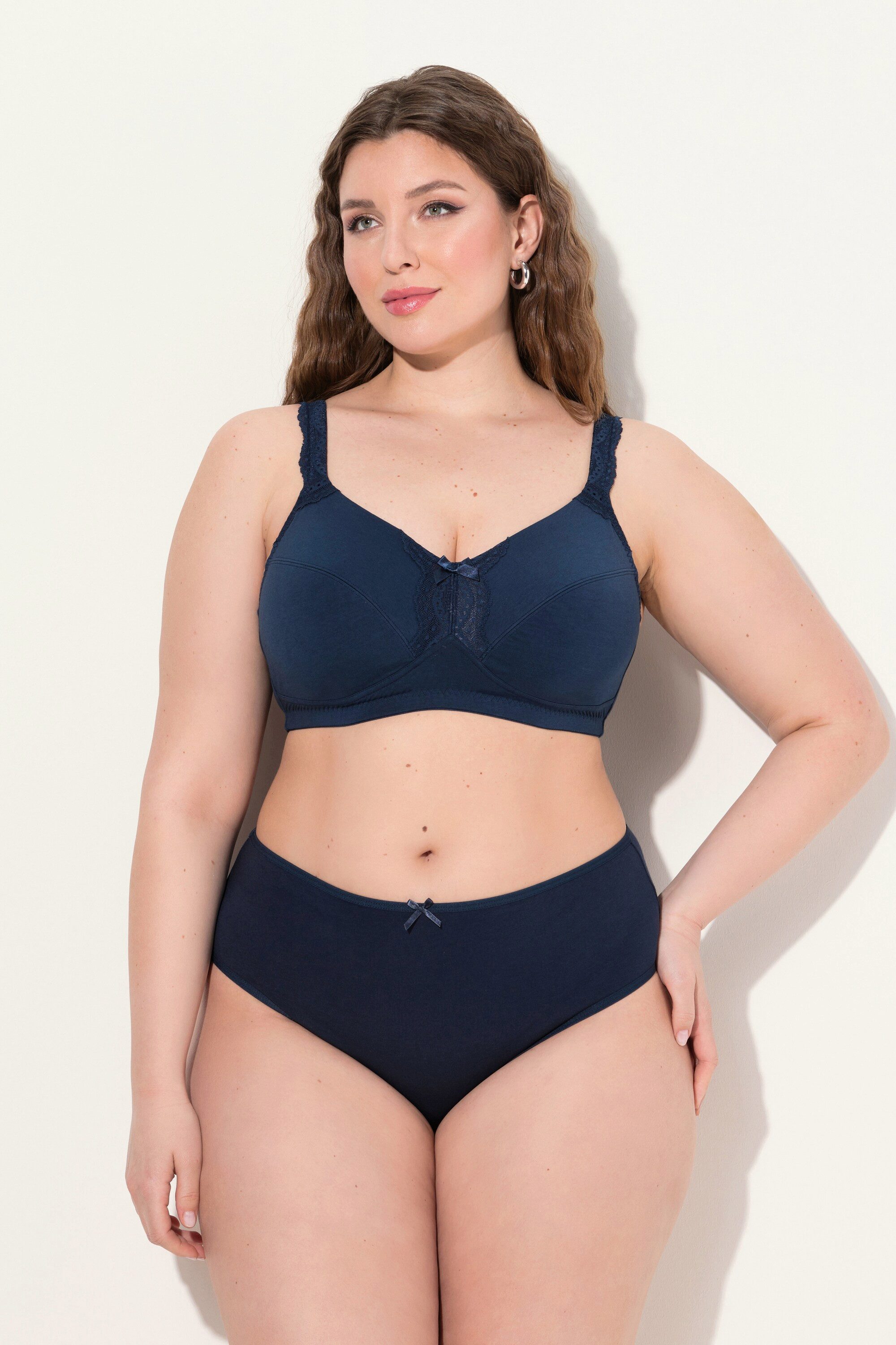 Ulla Popken Soft-BH Soft-BH Spitzendetail ohne Bügel