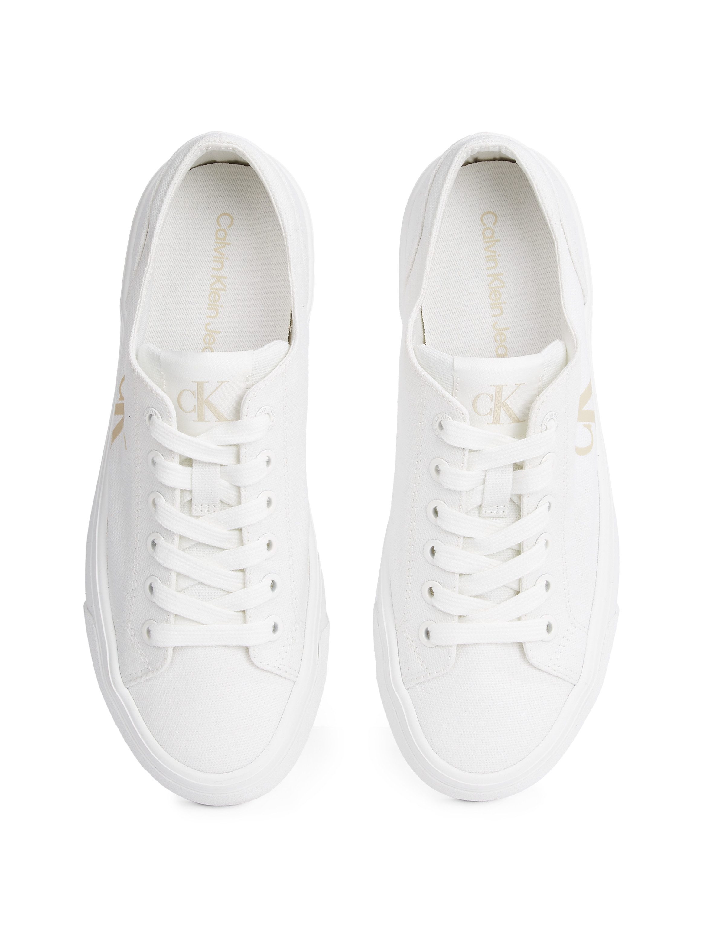 Calvin Klein Jeans VULC FLATFORM LOW CV MG Plateausneaker Schnürschuh, Freizeitschuh, Halbschuh mit seitlichem Logo – Bild 5 von 5