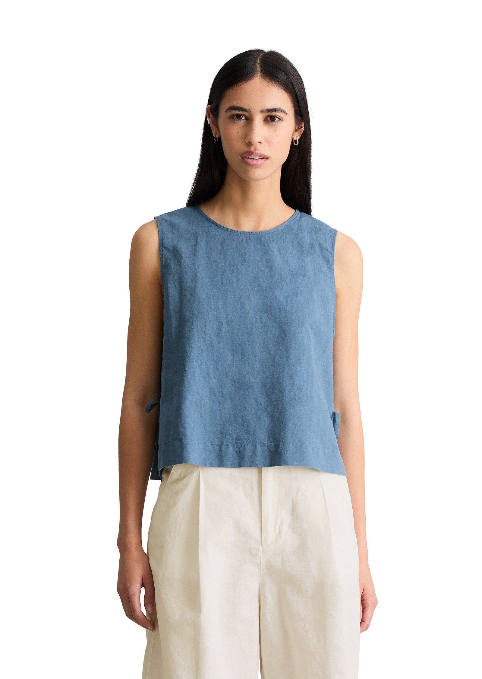 Marc O'Polo DENIM Blusentop aus Leinen-Baumwolle-Mix