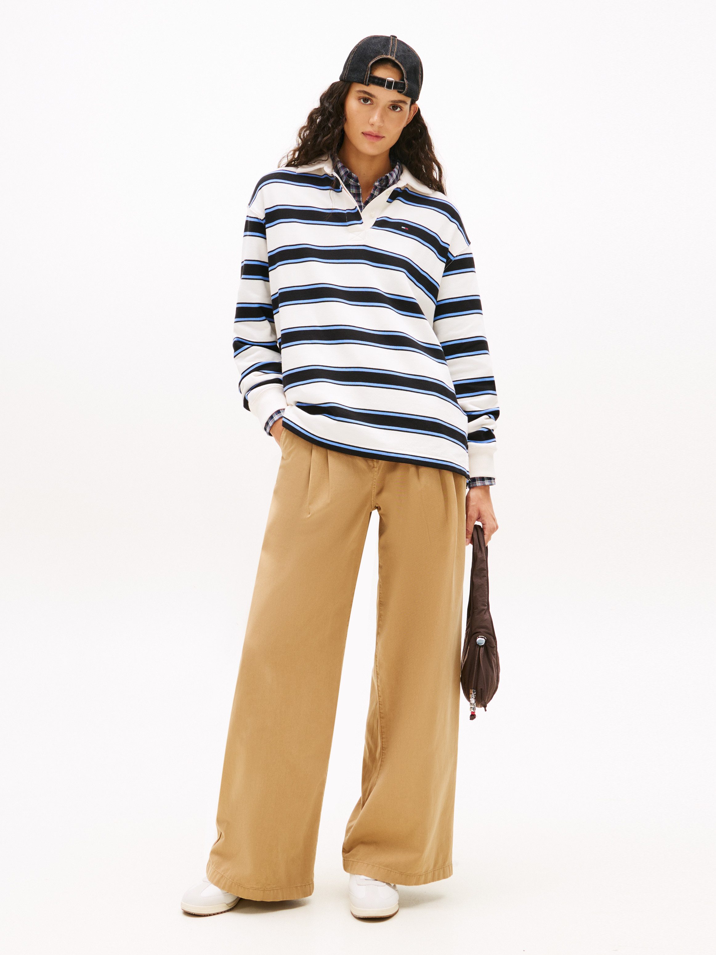 Tommy Jeans Sweatshirt TJW RLX S-FLAG STRIPE RUGBY EXT