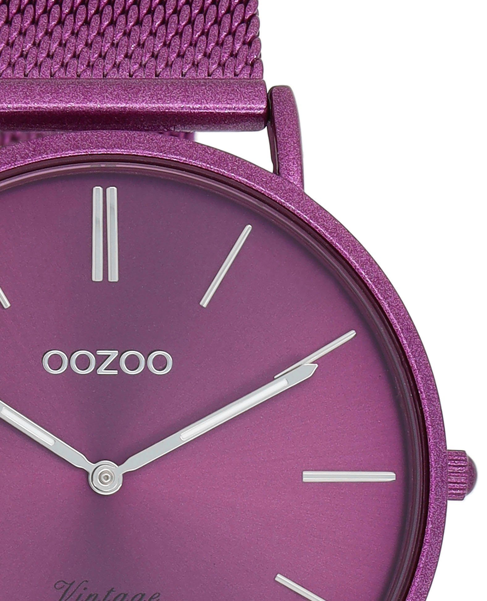 OOZOO Quarzuhr C20332, Armbanduhr, Damenuhr, Herrenuhr, Edelstahlarmband
