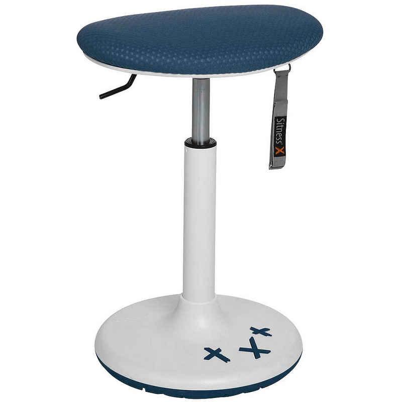 TOPSTAR Sitzhocker 1 Hocker Sitness X-Stool 20 - blau, Dreidimensional beweglich