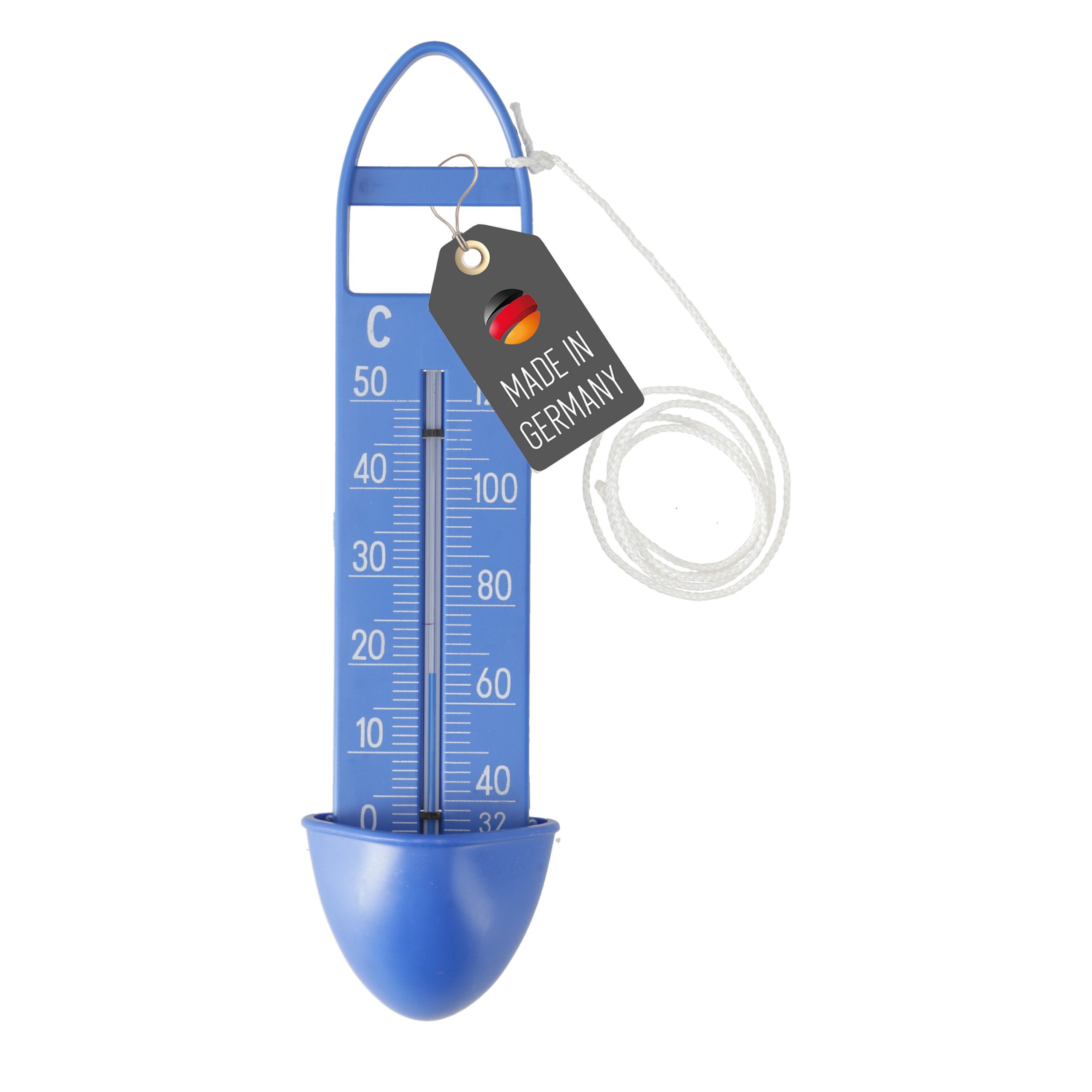 Badethermometer Poolthermometer Schöpfer Blau