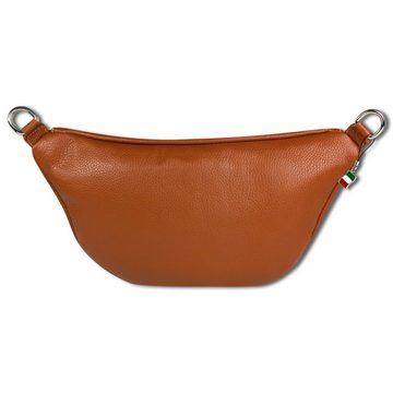 FLORENCE Gürteltasche Florence Echtleder Damen BomBag extra groß (Gürteltasche), Damen Leder Gürteltasche, braun, tan ca. 37cm x ca. 20cm