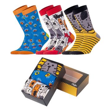 BIGGDESIGN Socken Biggdesign Damen Socken Set, Baumwolle, Größe 36-40, 3er Pack (1-Paar)