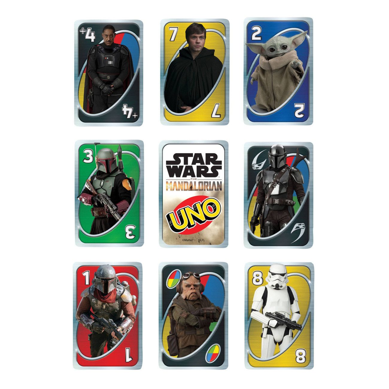 Mattel® Spiel Star Wars: The Mandalorian UNO Kartenspiel