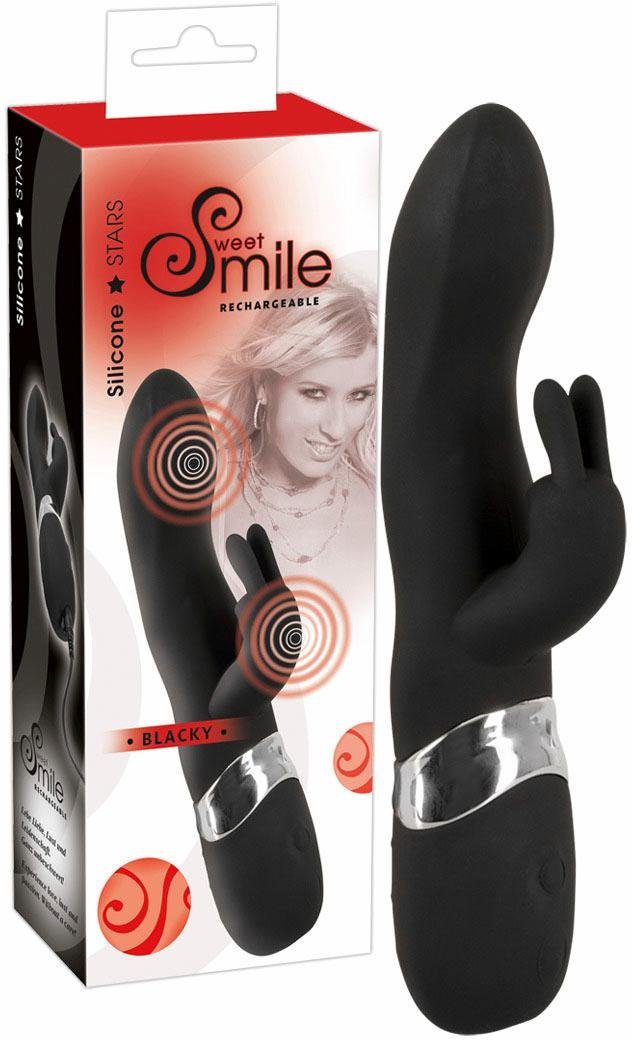 Sweet Smile Klitorisreizer Rabbit-Vibrator Smile mit Blacky,