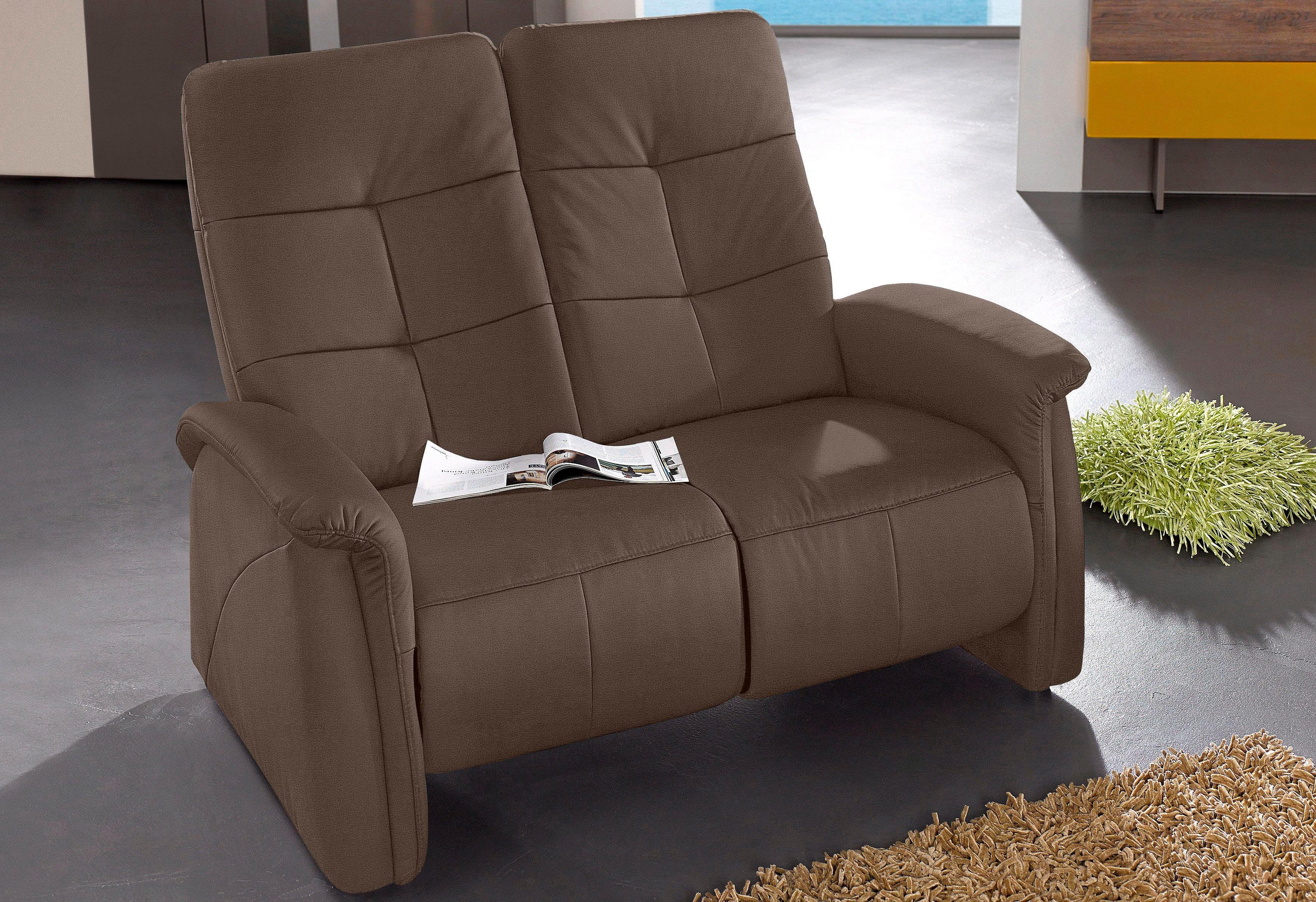 exxpo - sofa fashion Sofa Tivoli, Kinosofa, bequem und komfortabel durch die Relaxfunktion, (2-sitzig), schmale Armlehnen