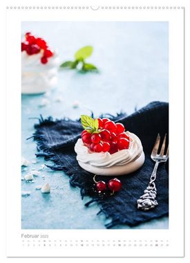CALVENDO Wandkalender Himmlisch lecker! Süße Desserts und andere Naschereien (Premium, hochwertiger DIN A2 Wandkalender 2023, Kunstdruck in Hochglanz)