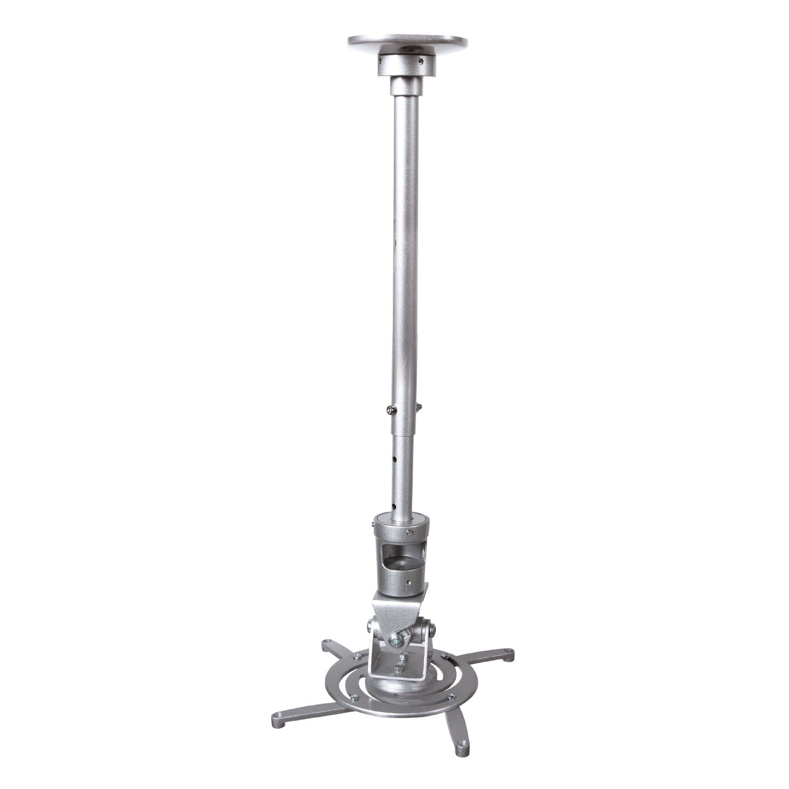 EAXUS Beamer-Deckenhalterung Universal Projektor Deckenbefestigung, (60,4 - 84,3cm ausziehbare Teleskopstange, 360° drehbar, 180° neigbar)