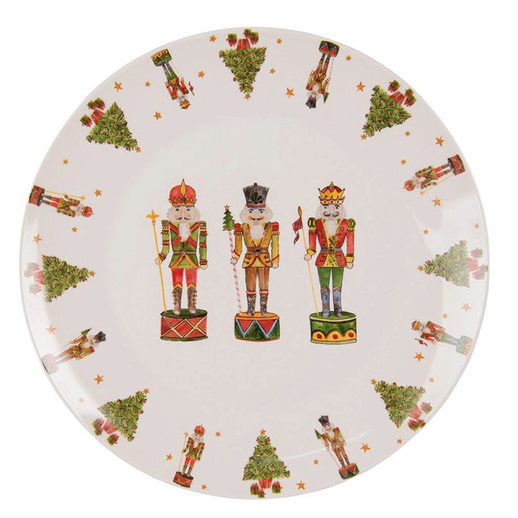 Clayre & Eef Тарелка для завтрака Nostalgischer Nussknacker Тарелки Kuchenteller 20 cm, Nostalgischer Nussknacker Тарелки Kuchenteller 20 cm