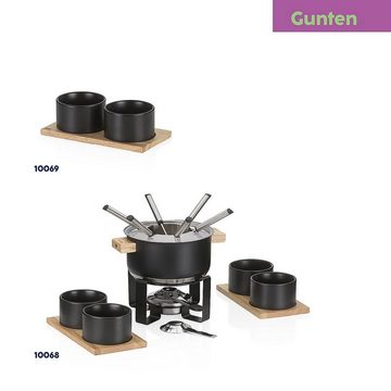 kela Fondue Gunten, 16tlg. Topf Edelstahl Induktion inkl Schälchen, 2 Tablets & Gabeln