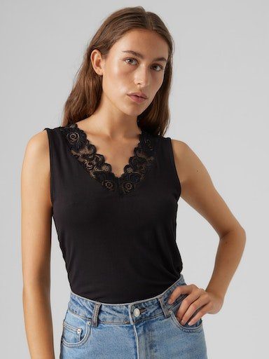 Vero Moda V-Shirt VMROSA SL V-NECK TOP JRS NOOS günstig online kaufen